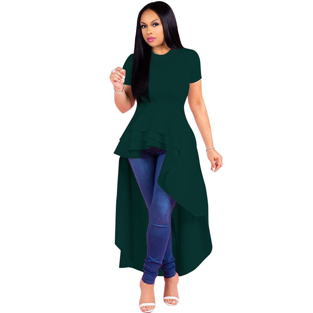 M&amp;J New Women Vintage Elegant Dresses Short Sleeve Tailed Dress Cocktail Party Dresses Ladies