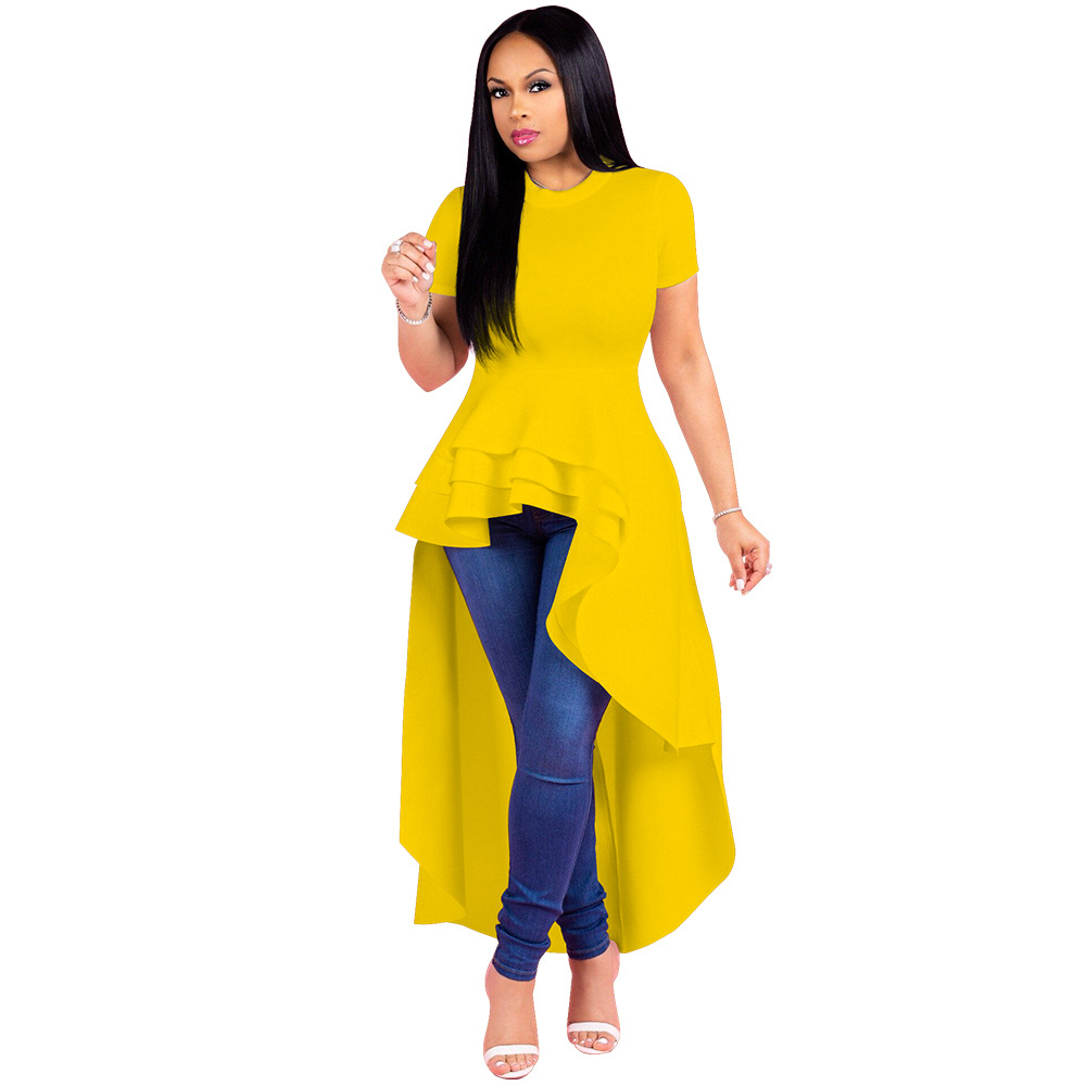 M&amp;J New Women Vintage Elegant Dresses Short Sleeve Tailed Dress Cocktail Party Dresses Ladies