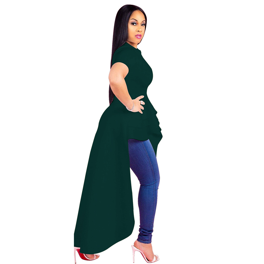 M&amp;J New Women Vintage Elegant Dresses Short Sleeve Tailed Dress Cocktail Party Dresses Ladies