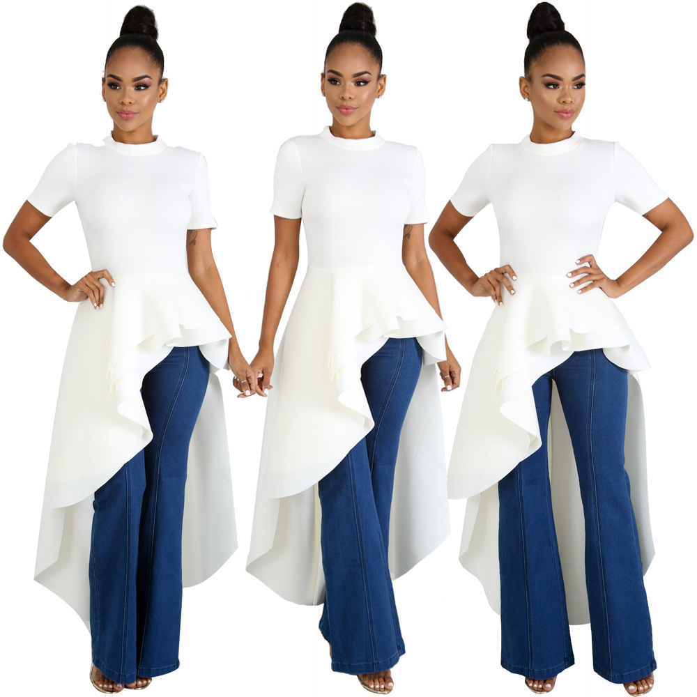 M&amp;J New Women Vintage Elegant Dresses Short Sleeve Tailed Dress Cocktail Party Dresses Ladies