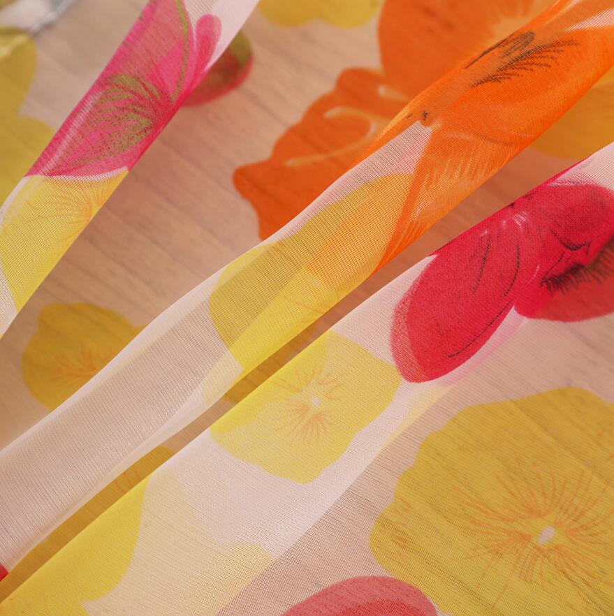 Romantic Butterfly Print Window Curtains Room Divider For Living Room Bedroom Home Decor