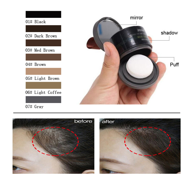 Waterproof Hair Line Powder In Hair Color Edge Control Hair Line Shadow Makeup Hair Loss Concealer
