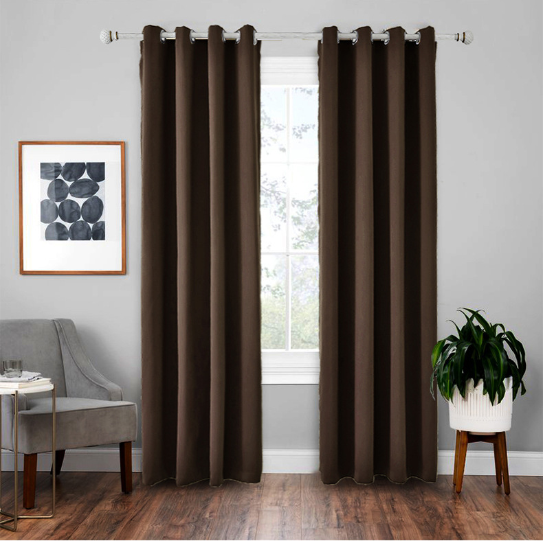 1Pc Modern Blackout Curtains Window Blinds Finished Drapes Window Blackout Curtains Living room