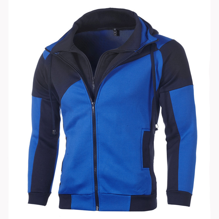 Men Sports Casual Wear Zipper Fashion Hoodies Fleece Jacket Fall Sweatshirts Coats