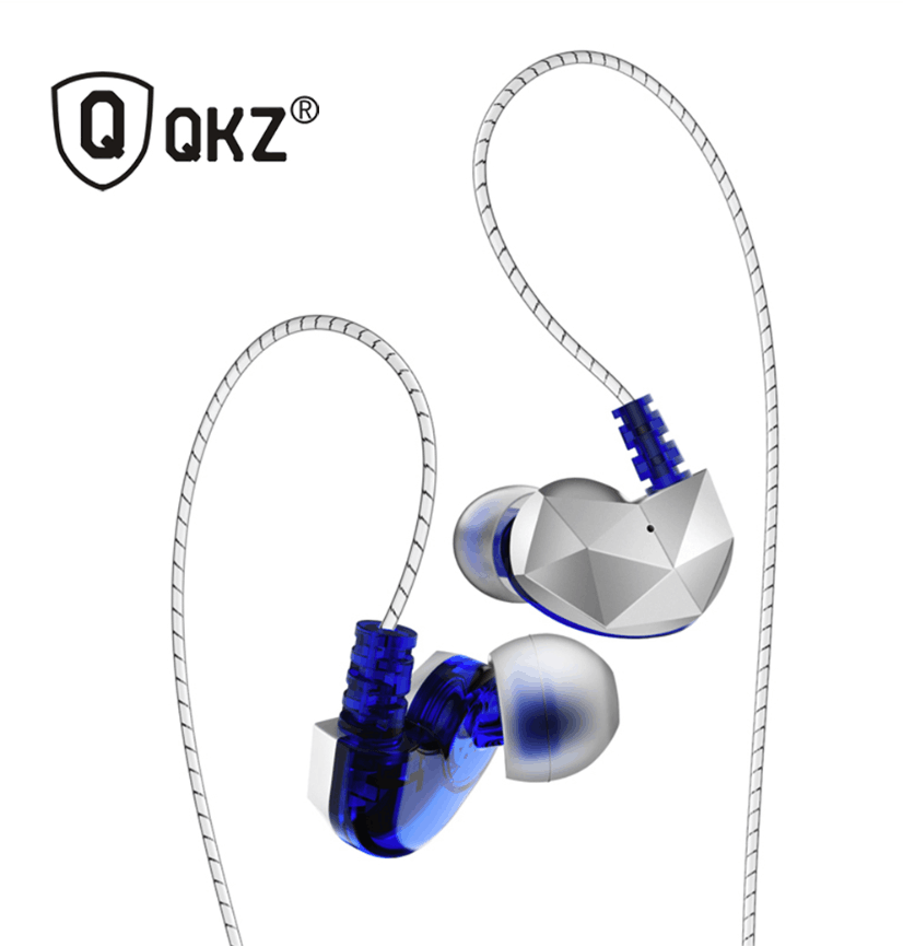 QKZ Wired Earphones for Phone In Ear Earphones Hifi  for iPhone Xiaomi Smart Phones