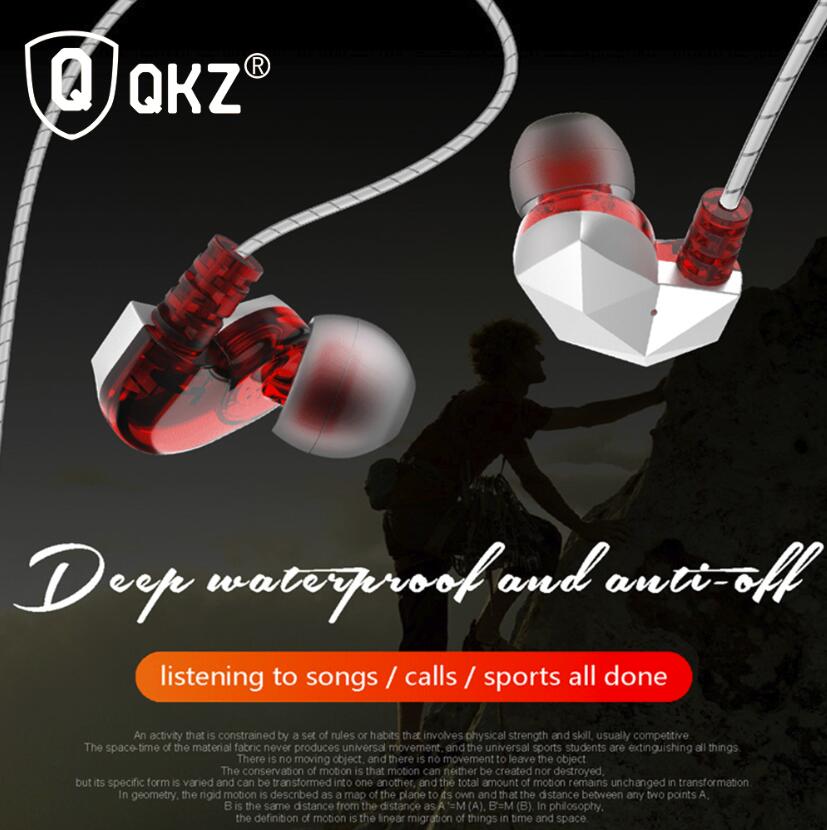 QKZ Wired Earphones for Phone In Ear Earphones Hifi  for iPhone Xiaomi Smart Phones