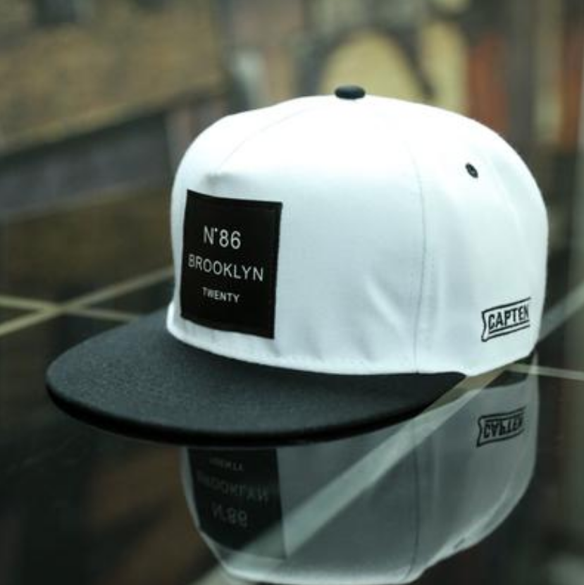 New Men ROOKLYN Letters Solid Color Patch Baseball Cap Hip Hop Caps Leather Sun Hat Snapback Hats