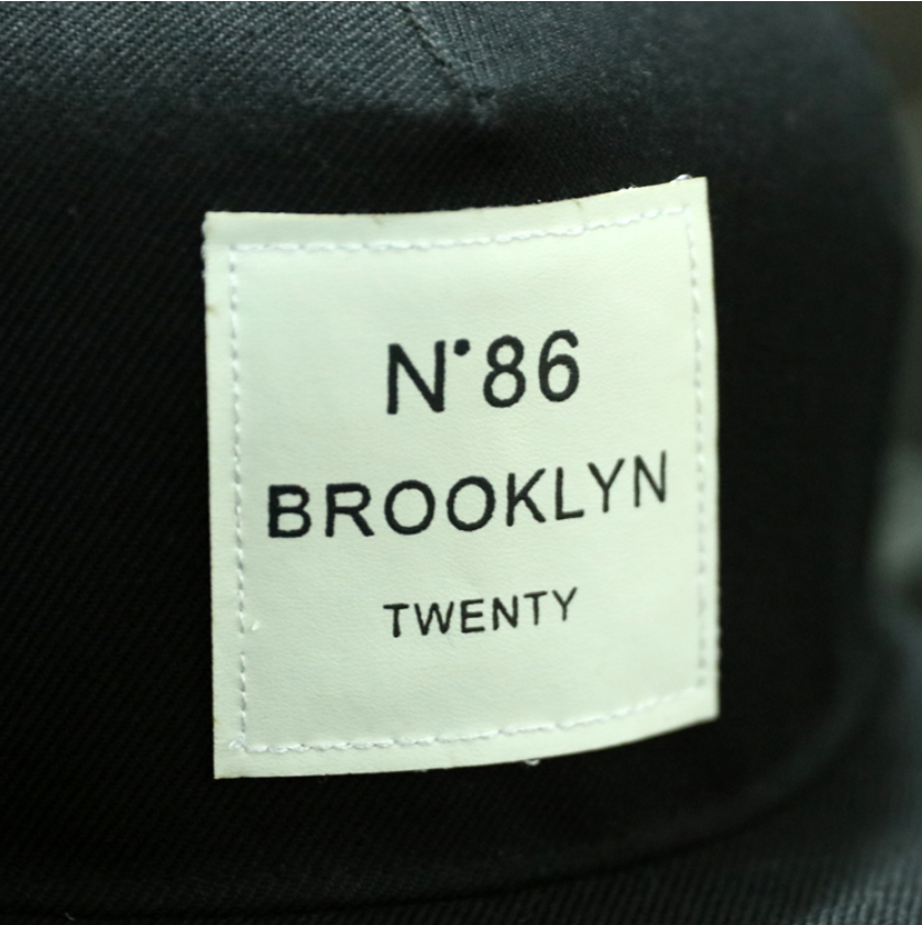 New Men ROOKLYN Letters Solid Color Patch Baseball Cap Hip Hop Caps Leather Sun Hat Snapback Hats