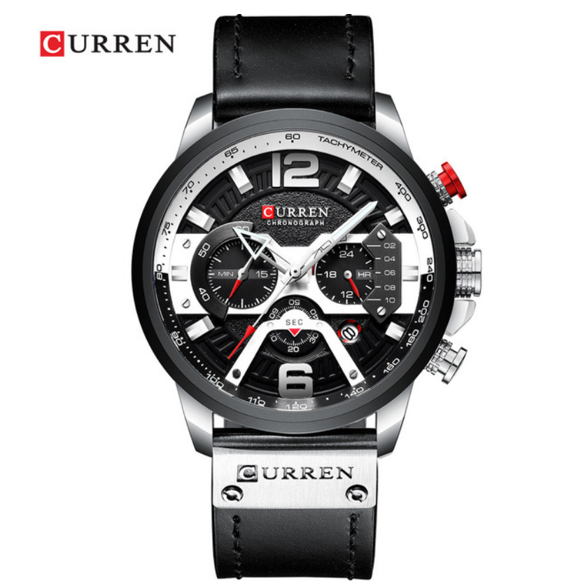 CURREN Casual Men's Watches Blue Top Brand Luxury Military Leather Wrist Watch Clock Wristwatch