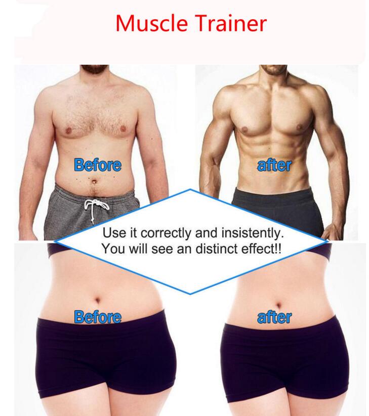 Muscle Trainer Electronic Muscle Exerciser Machine Fitness Toner Belly Leg Arm Workout Equipment