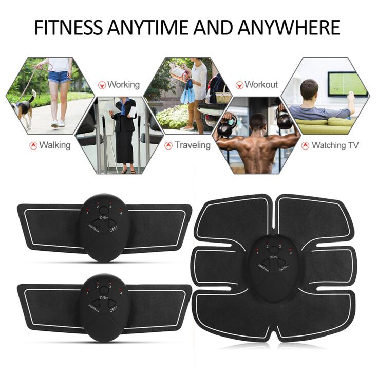 Muscle Trainer Electronic Muscle Exerciser Machine Fitness Toner Belly Leg Arm Workout Equipment