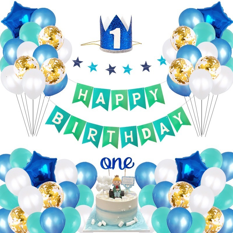 Happy Birthday Balloons Combination Latex Baby Shower Ballons Decoration Set Birthday Party Supplies