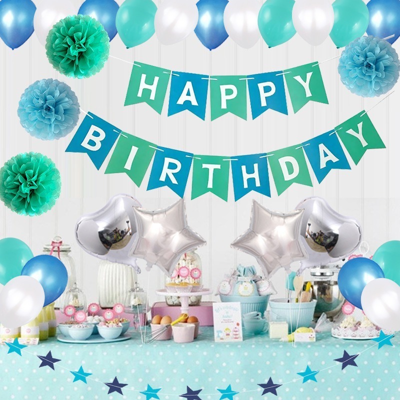 Happy Birthday Balloons Combination Latex Baby Shower Ballons Decoration Set Birthday Party Supplies