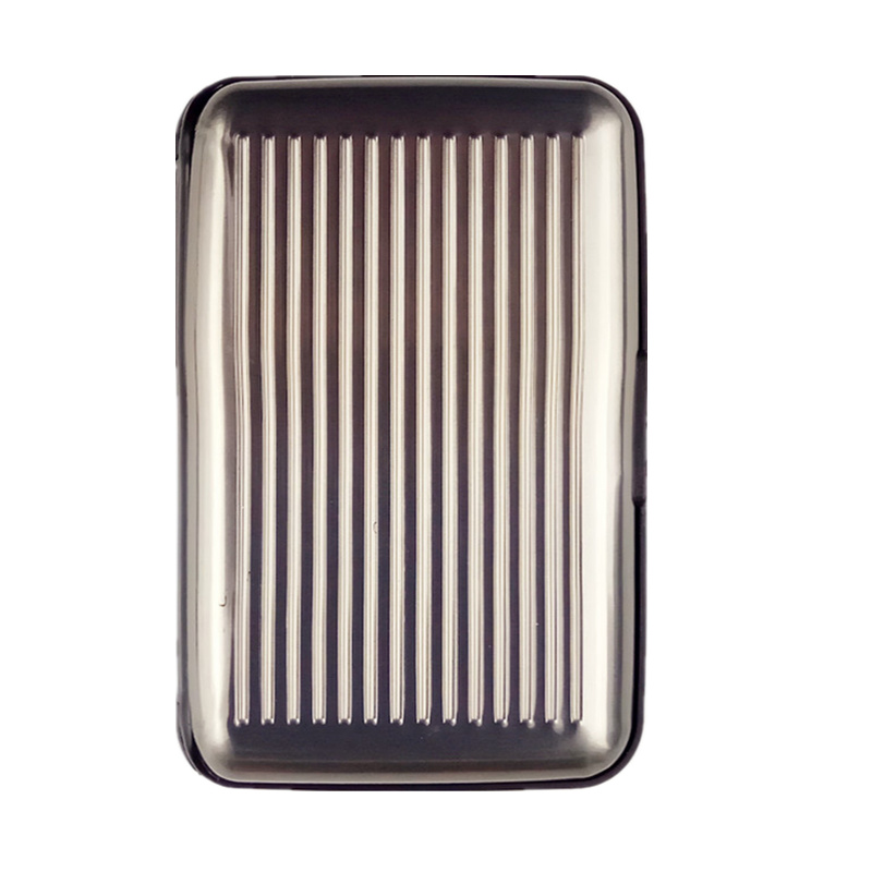 New Metal Credit Card Name ID Card Holder Wallet Box Antimagnetic Waterproof Aluminum Cards Holder