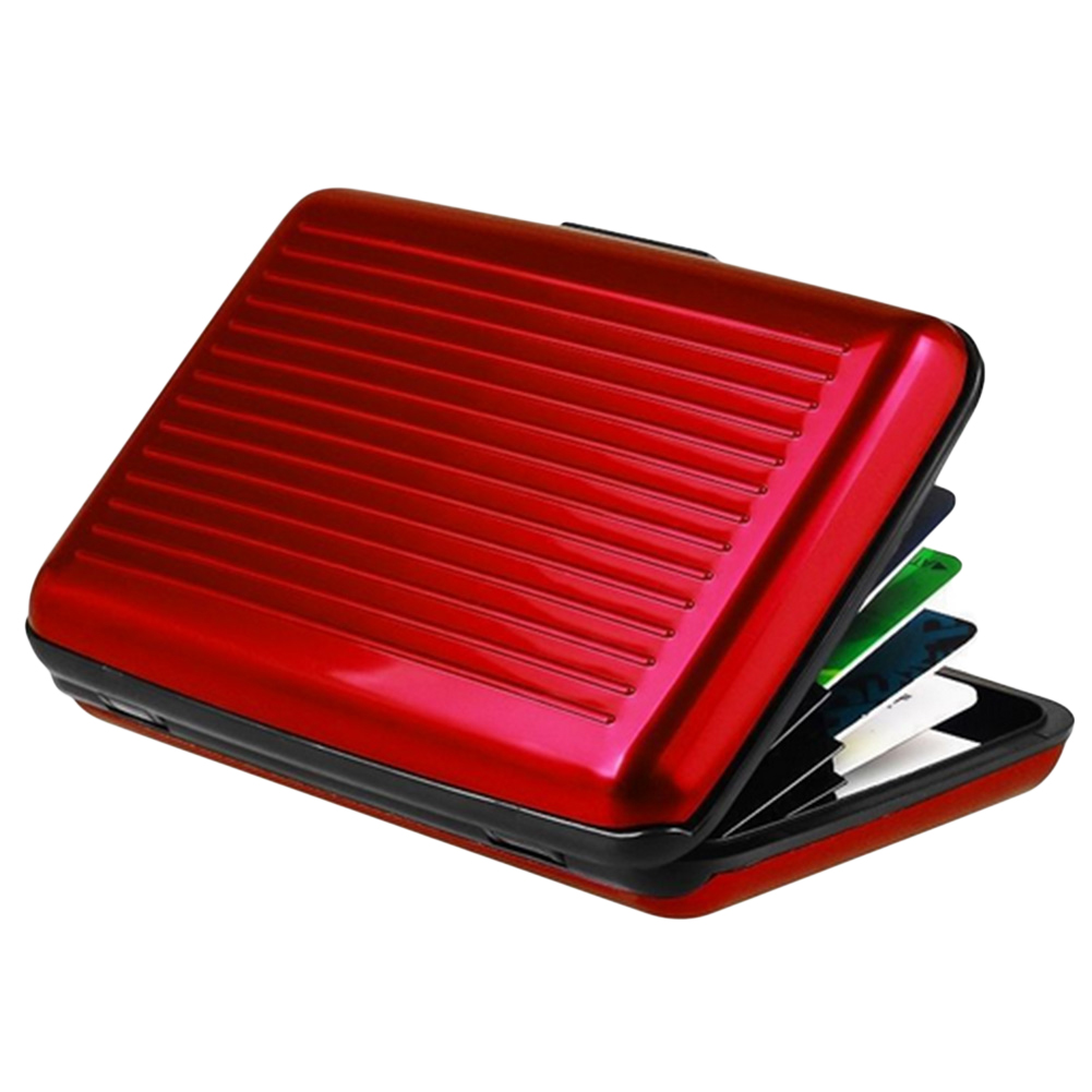 New Metal Credit Card Name ID Card Holder Wallet Box Antimagnetic Waterproof Aluminum Cards Holder