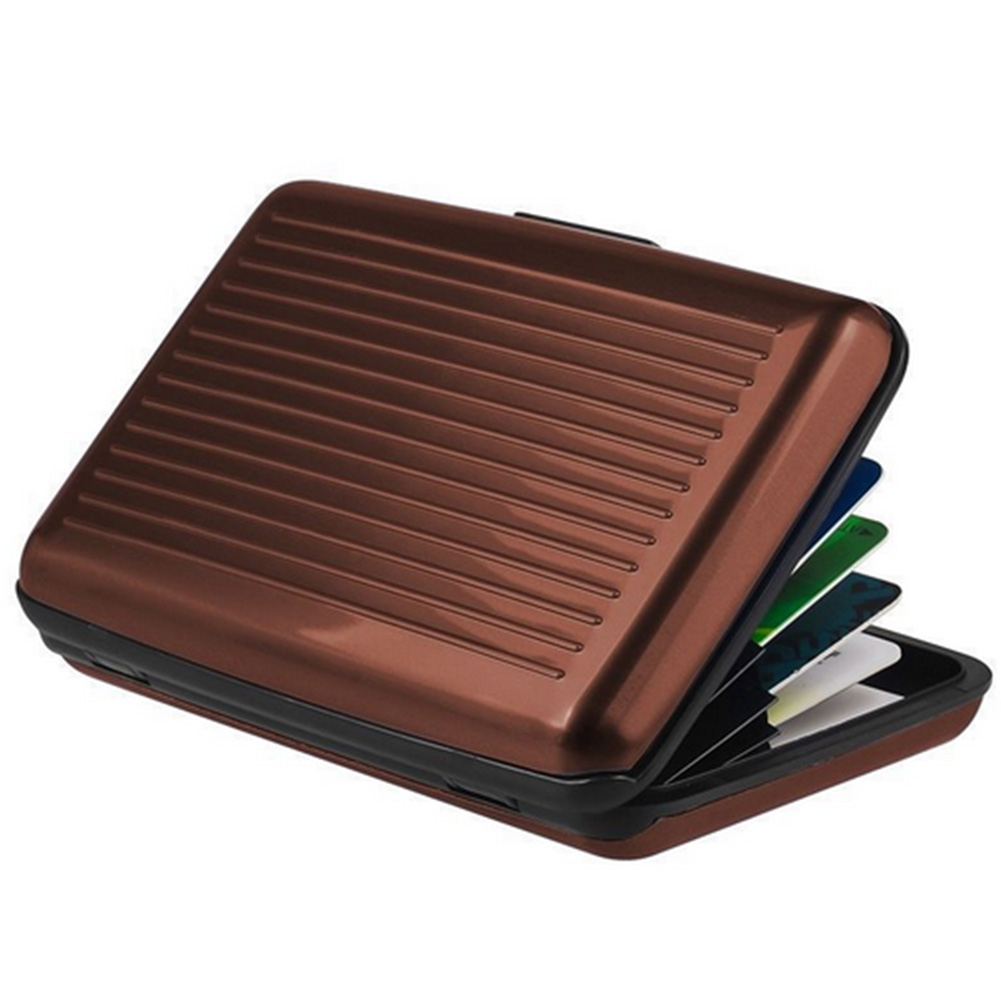 New Metal Credit Card Name ID Card Holder Wallet Box Antimagnetic Waterproof Aluminum Cards Holder