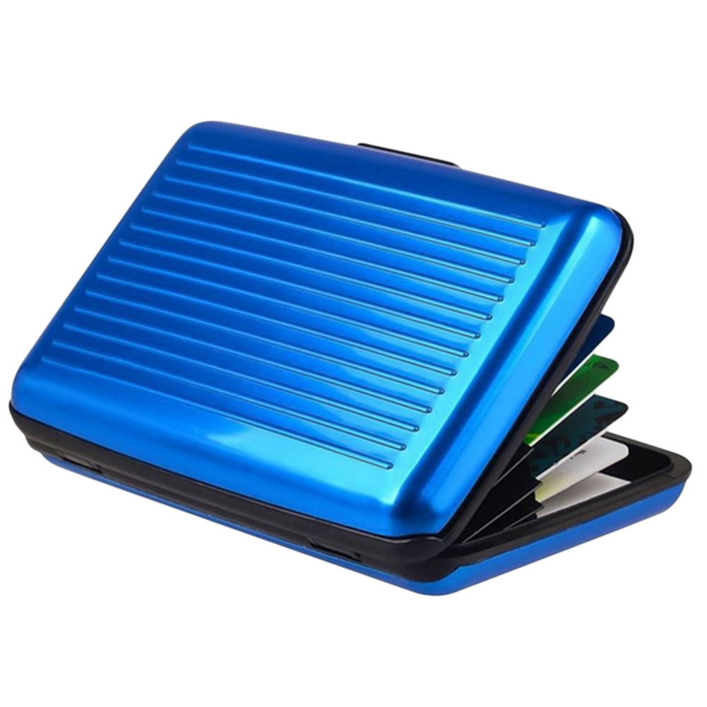 New Metal Credit Card Name ID Card Holder Wallet Box Antimagnetic Waterproof Aluminum Cards Holder
