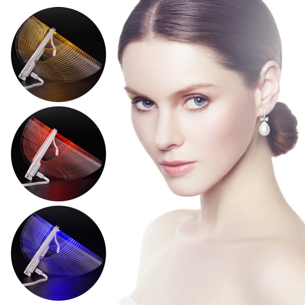 LED Light Therapy Face Mask Facial SPA Treatment Anti-aging Anti Acne Wrinkle Removal Skin Tighten