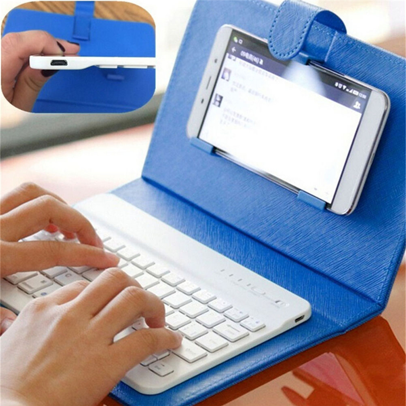 Protective Wireless Keyboard Case for iPhone Huawei Samsung Mobile Phones with Bluetooth Keyboard