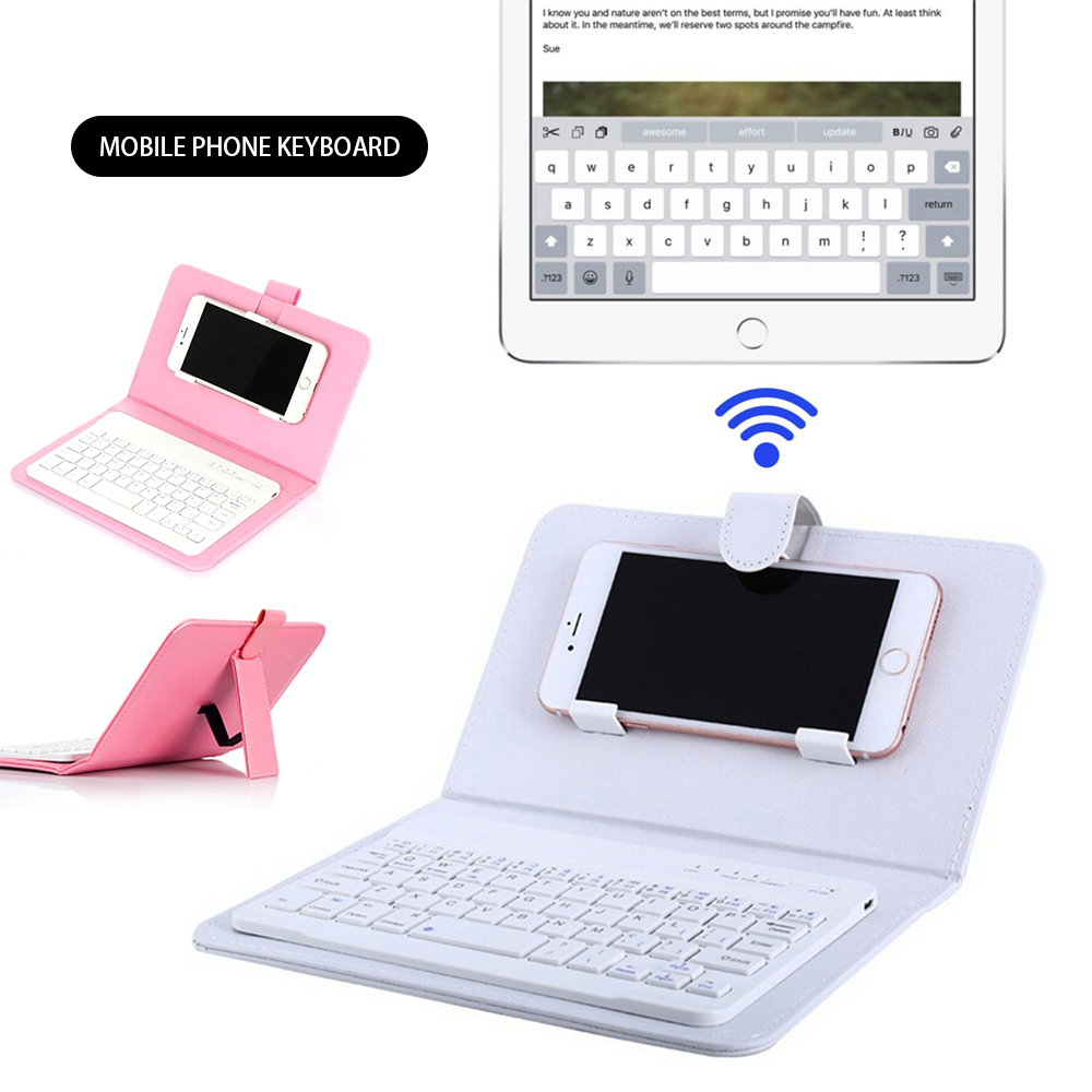 Protective Wireless Keyboard Case for iPhone Huawei Samsung Mobile Phones with Bluetooth Keyboard