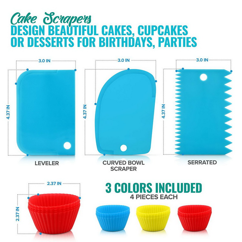 106Pcs Multifunction Cake Turntable Set Cake Decorating Kit Pastry Tube Fondant Tool Dessert Baking