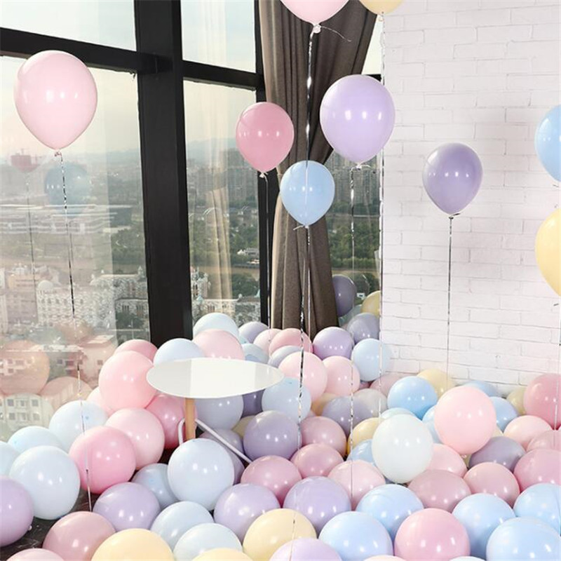 100Pcs Macarons Ballons Pastel Party Candy Balloons Birthday Party Decorations Baby Shower Wedding