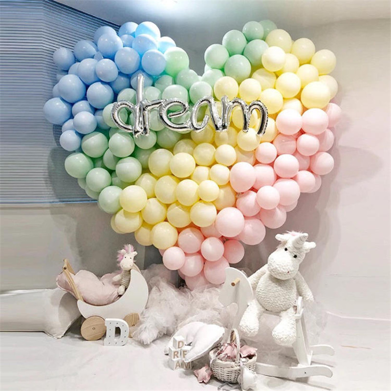 100Pcs Macarons Ballons Pastel Party Candy Balloons Birthday Party Decorations Baby Shower Wedding