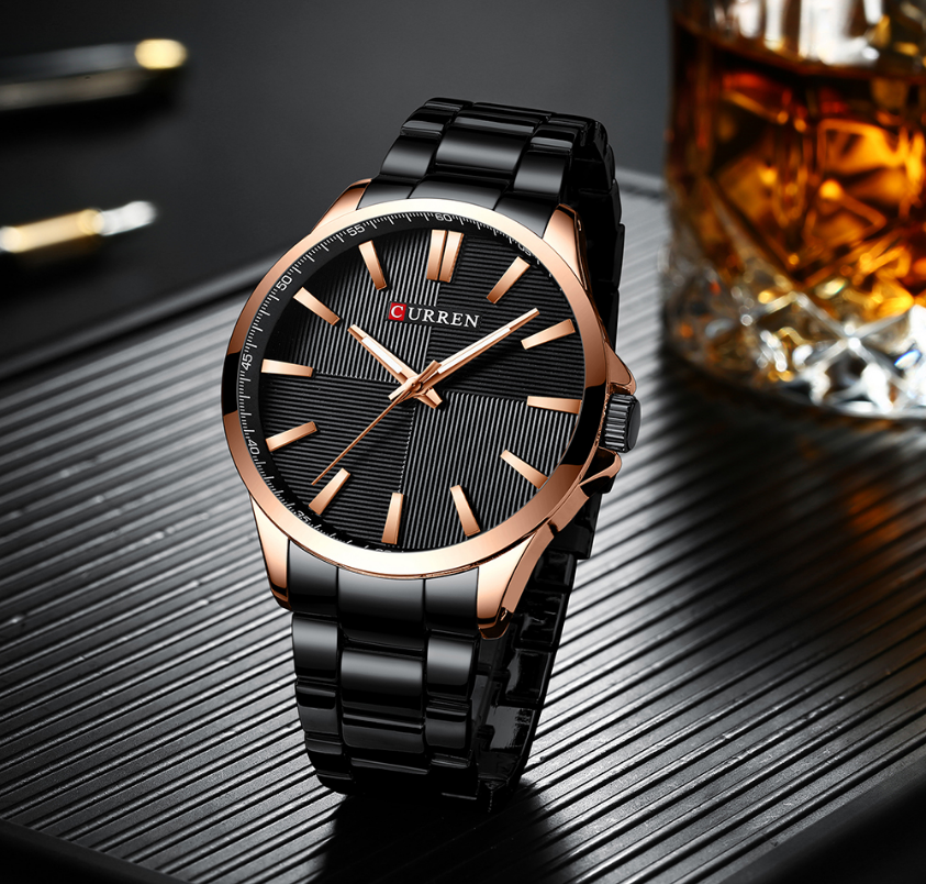 CURREN Men's Watches Men Fashion Watch Luxury Stainless Steel Band  Wristwatch Business Clock Sales