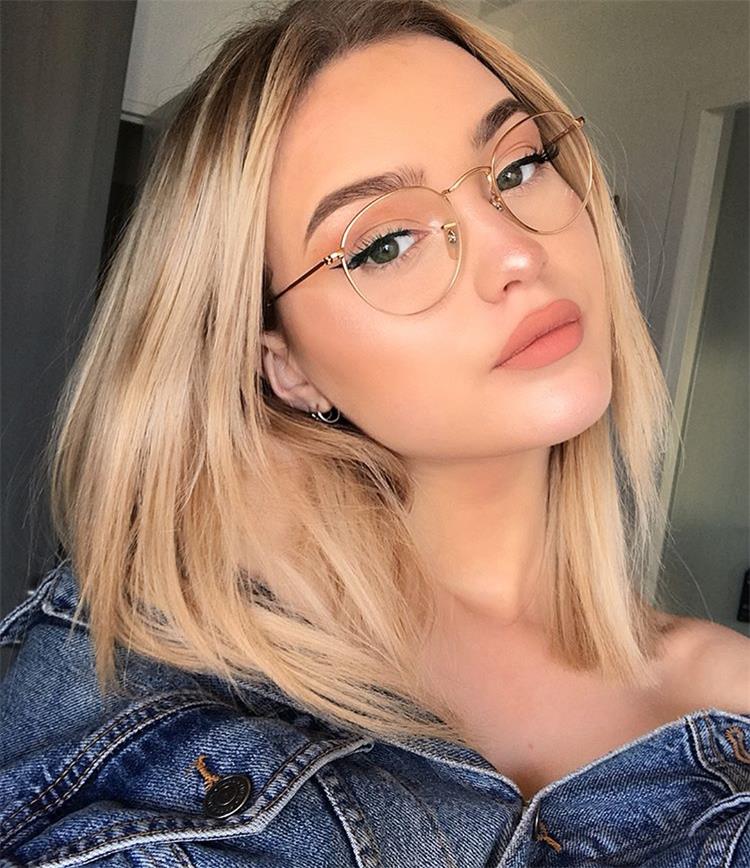 New Designer Women Glasses Optical Frames Metal Round Glasses Frame Clear lens Eyeware Silver Gold