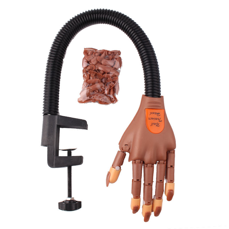 Professional Practice Hand Nail Tips Nail Art Hands MannequinAdjustable Nail Art Model Hand Manicure view 3