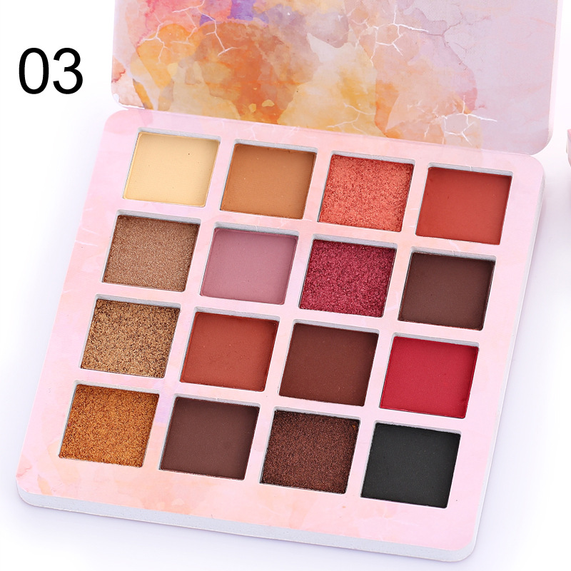 16 Colors Makeup Eyeshadow Palette Diamond Shimmer Glitter Eye Shadow Waterproof Makeup Cosmetic