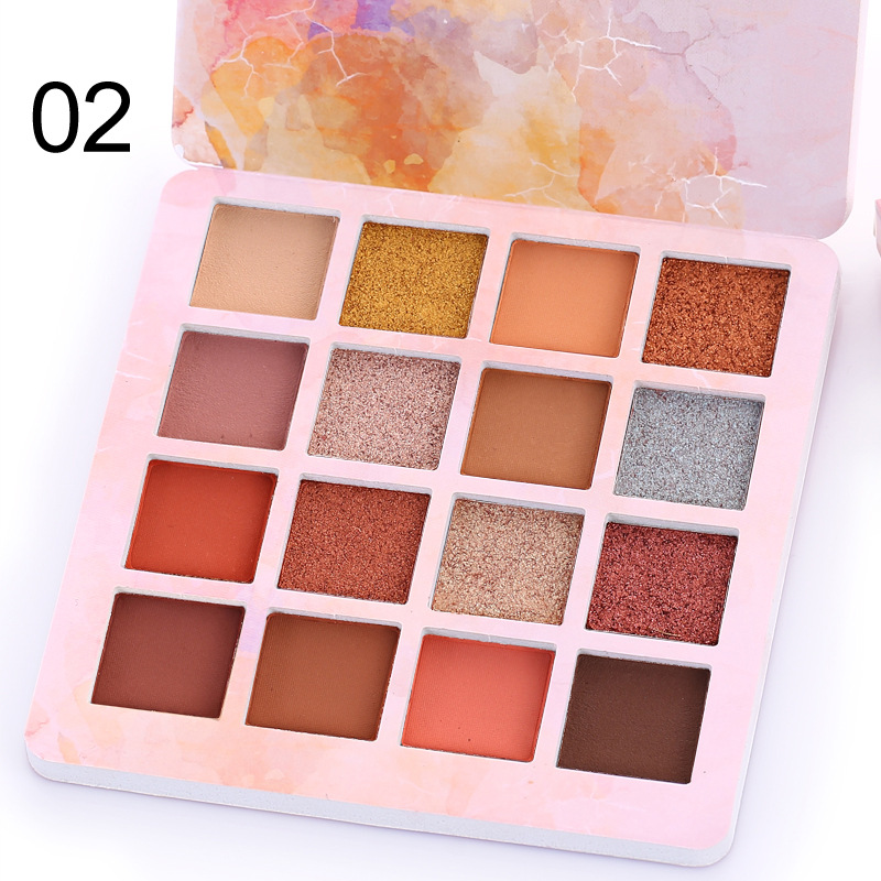 16 Colors Makeup Eyeshadow Palette Diamond Shimmer Glitter Eye Shadow Waterproof Makeup Cosmetic
