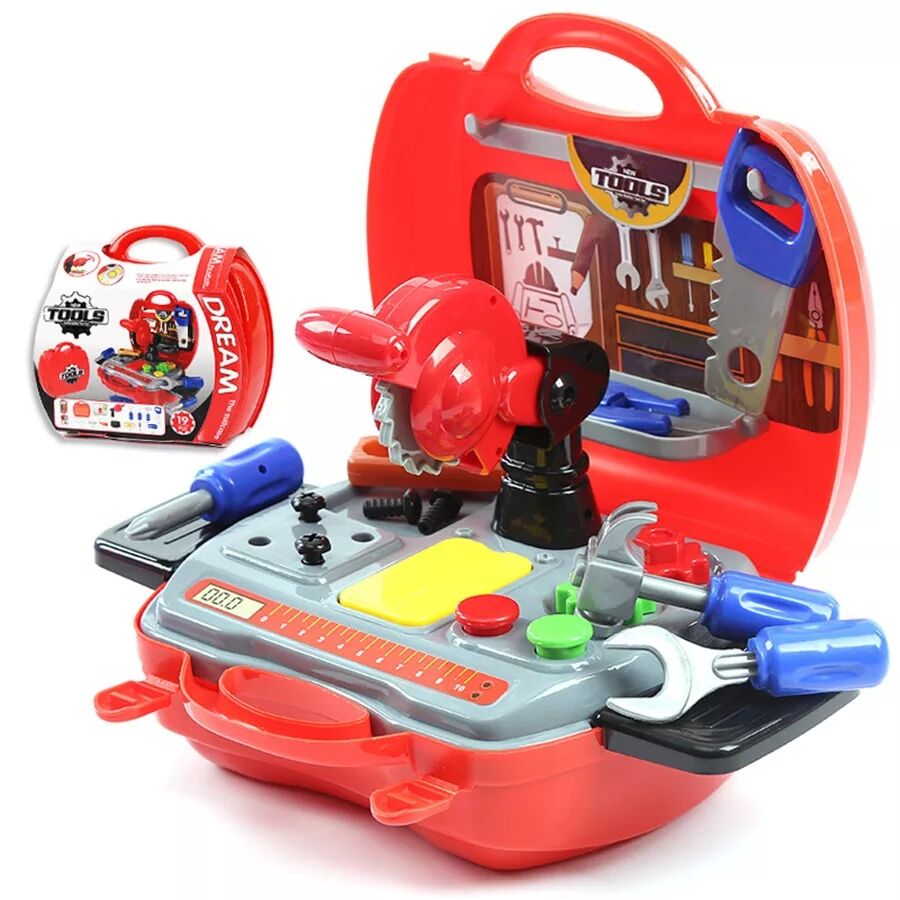 Kids Suitcase Toys Doctor Kitchen Make Up Set Toys With Hard Case Xmas Birthday Gifts Role Playsets
