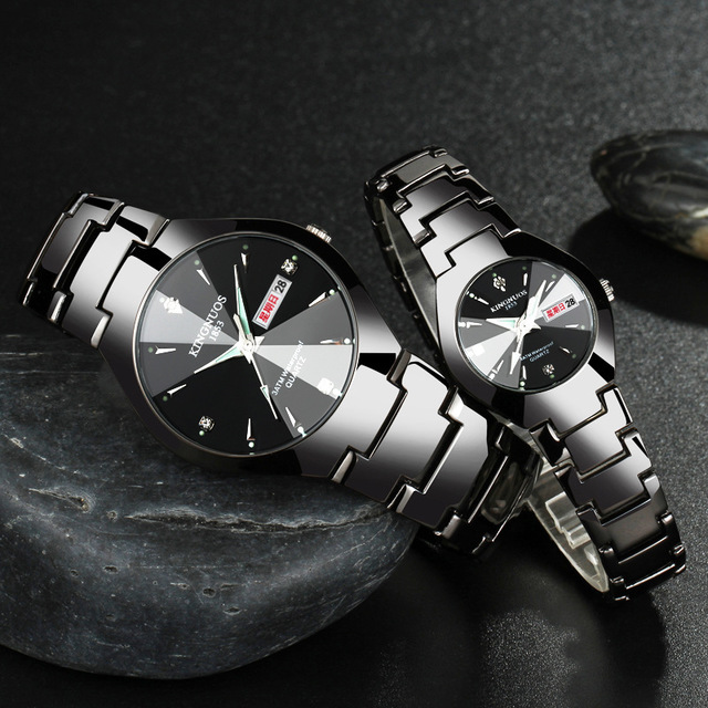 Sales Lovers Watches Luxury Quartz Watches Men's Watches Women's Watches Calender Week Couple Watch