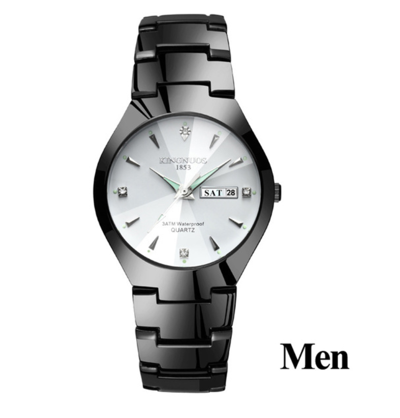 Sales Lovers Watches Luxury Quartz Watches Men's Watches Women's Watches Calender Week Couple Watch