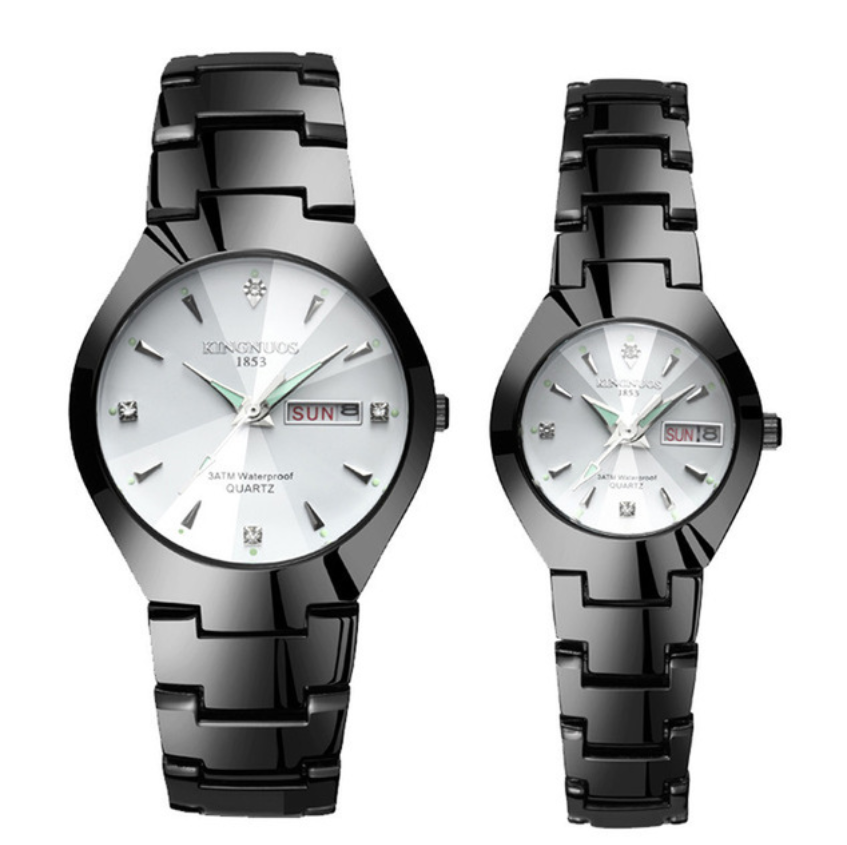 Sales Lovers Watches Luxury Quartz Watches Men's Watches Women's Watches Calender Week Couple Watch