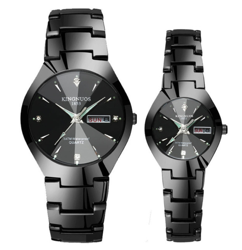Sales Lovers Watches Luxury Quartz Watches Men's Watches Women's Watches Calender Week Couple Watch