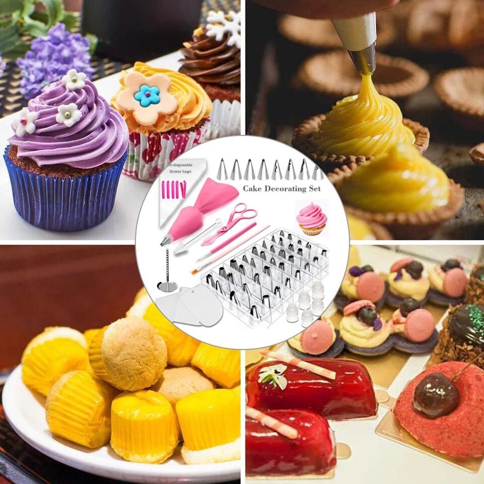 New 83Pcs/lot Cake Tools Decorating Kit Supplies Set Tools DIY Piping Tips Pastry Icing Bags Nozzles