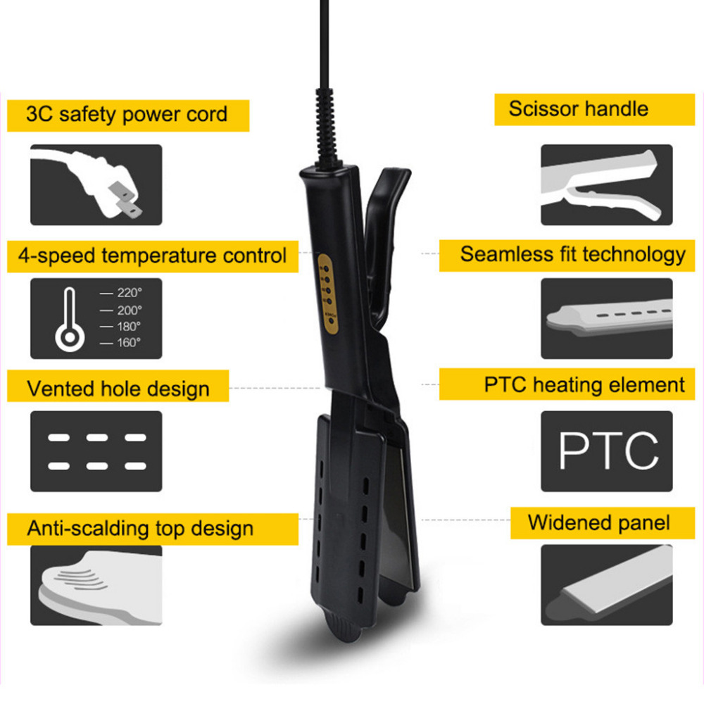 New Hair Straightener Irons Temperature Adjustment Ceramic Ionic Flat Iron Hair Straighteners Sales