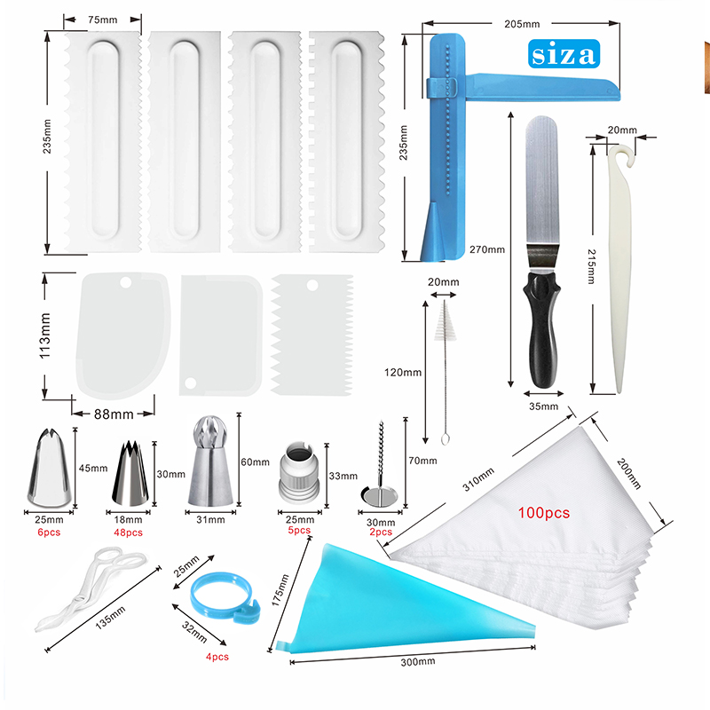179PCS/Set Multifunction Cake Decorating Set Cake Decorating Tools Kit Pastry Nozzle Dessert Baking