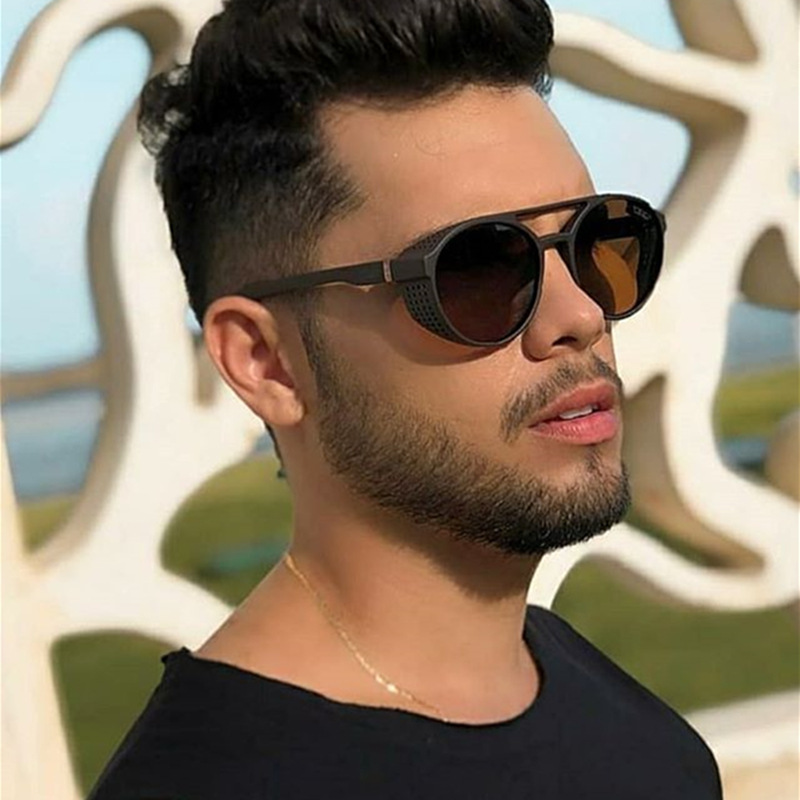 New Classic Punk Sunglasses Men Brand Designer Sunglasses Vintage Sun Glasses Eyewear  Sales
