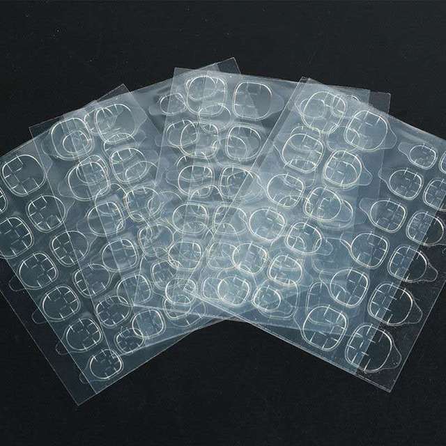 10Sheet/240Pcs False Nails Sticker Double-Side Adhesive Tapes Stickers Fake Nail Tips Stick on Nails view 4