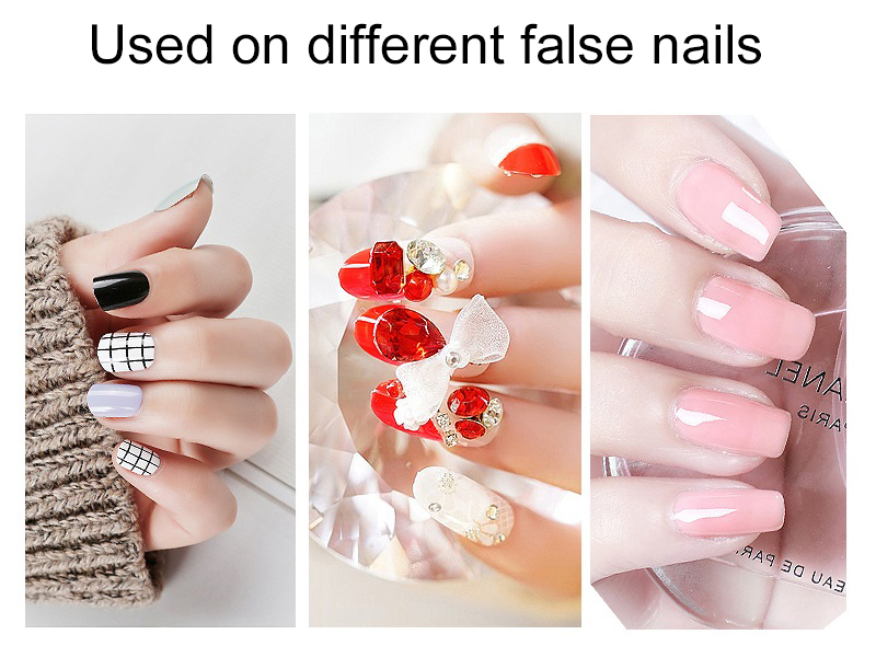 10Sheet/240Pcs False Nails Sticker Double-Side Adhesive Tapes Stickers Fake Nail Tips Stick on Nails view 5