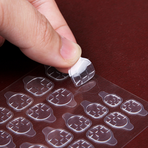 10Sheet/240Pcs False Nails Sticker Double-Side Adhesive Tapes Stickers Fake Nail Tips Stick on Nails view 2
