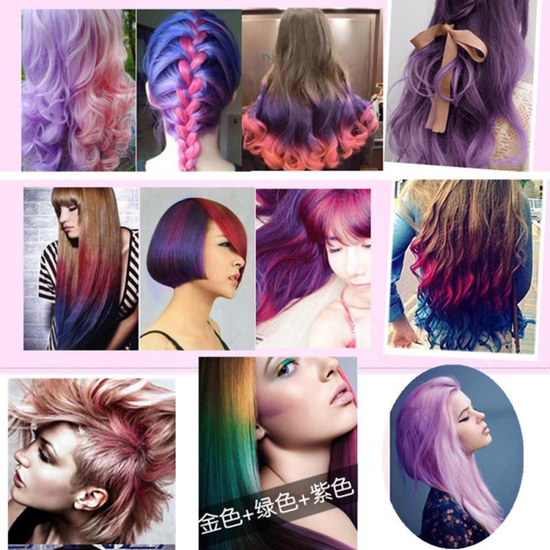 One-off Hair Color Dye Temporary Non-toxic DIY Hair Color Mascara Washable One-time Hair Dye Crayons