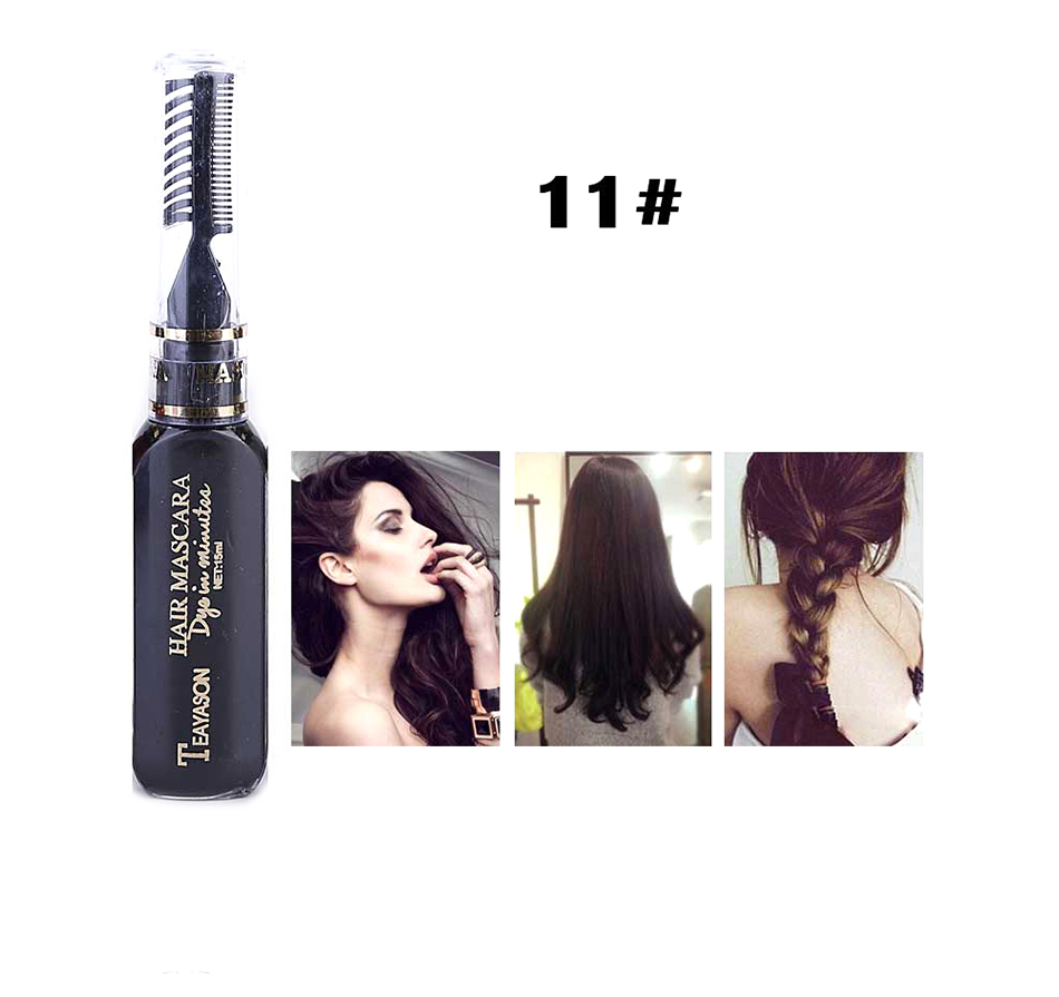 One-off Hair Color Dye Temporary Non-toxic DIY Hair Color Mascara Washable One-time Hair Dye Crayons