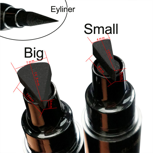 New 2 In1 Eyeliner Stamp Liquid Eyeliner Pencil Makeup Stamps Seal Pen Stamp Waterproof Eyeliner view 4