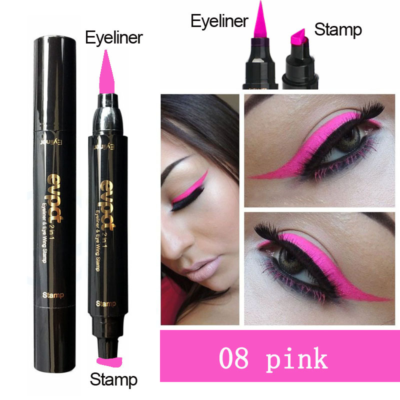 Colorful Long-lasting Liquid Eyeliner Pen Waterproof Fast Dry Pencil Cosmetic Double-ended MakeUp view 6