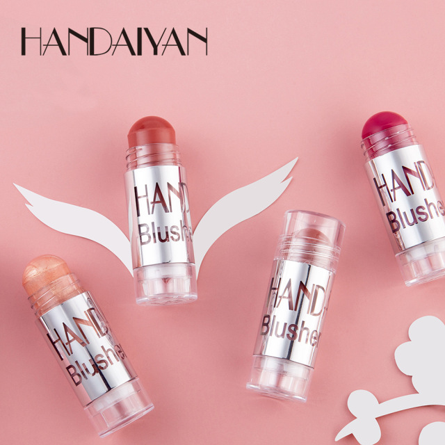 New Blush Makeup Cream Shimmer Contour Cheek Blusher Face Cosmetics Brighten Blush Stick Highlighter view 4