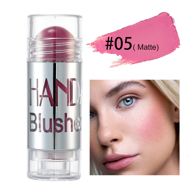 New Blush Makeup Cream Shimmer Contour Cheek Blusher Face Cosmetics Brighten Blush Stick Highlighter view 8